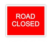 Road Closed Correx Sign